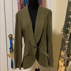 Free People linen mix blazer in large